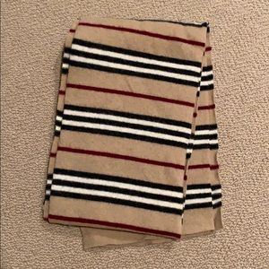 Burberry wool striped scarf